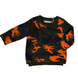 Zadig & Voltaire Camo baby unisex Little Sweater 6 months NWT